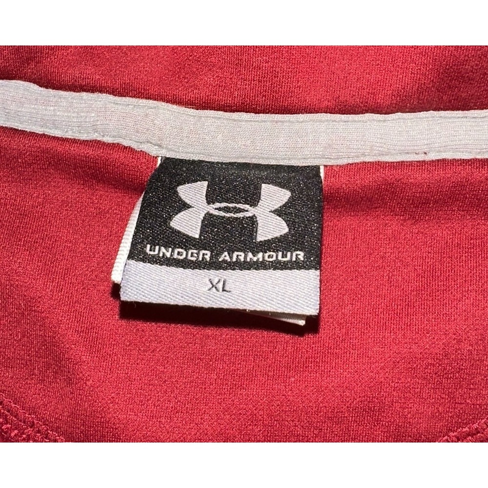 Under Armour Iowa State Cyclones Red 1/4 Zip Pullover Sweatshirt NCAA Men's XL - Picture 4 of 8